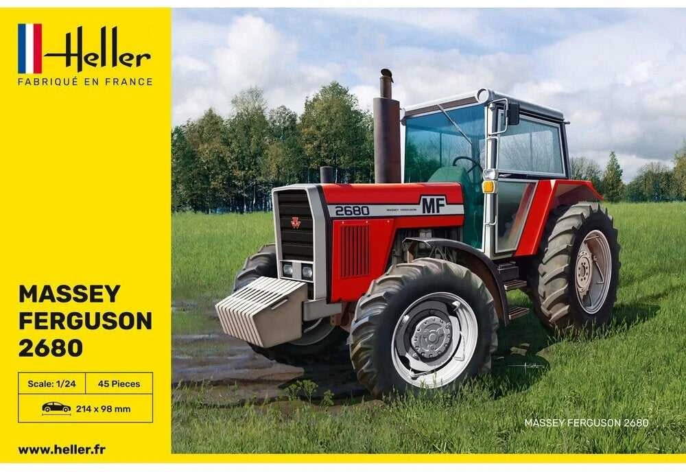Heller Massey Ferguson 2680 traktoriaus plastikinis rinkinys 1:24