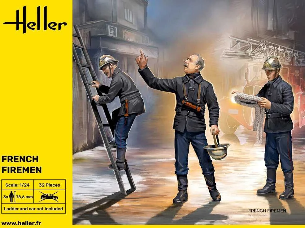 Heller Prancūzų ugniagesiai 1:24 surenkamas plastikinis modelis 82753