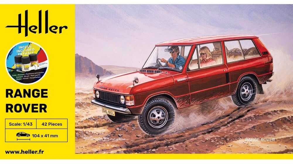 Heller Range Rover dovanų rinkinys, plastikinis modelis 1:43