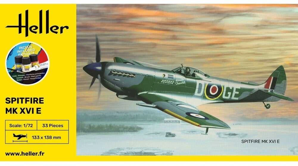 Heller Spitfire Mk XVI E 1/72 plastikinis dovanų rinkinys