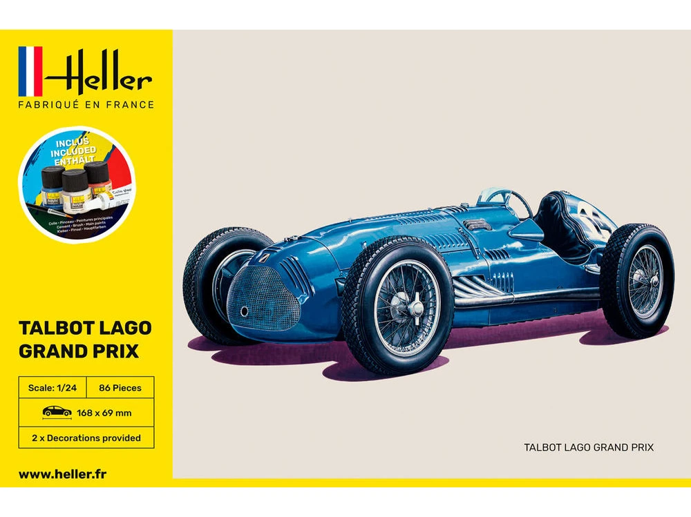 Heller Talbot Lago Grand Prix 1/24 plastikinis dovanų rinkinys