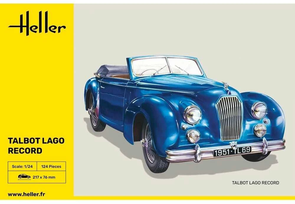 Heller Talbot Lago Record 1:24 plastikinis surinkimo rinkinys
