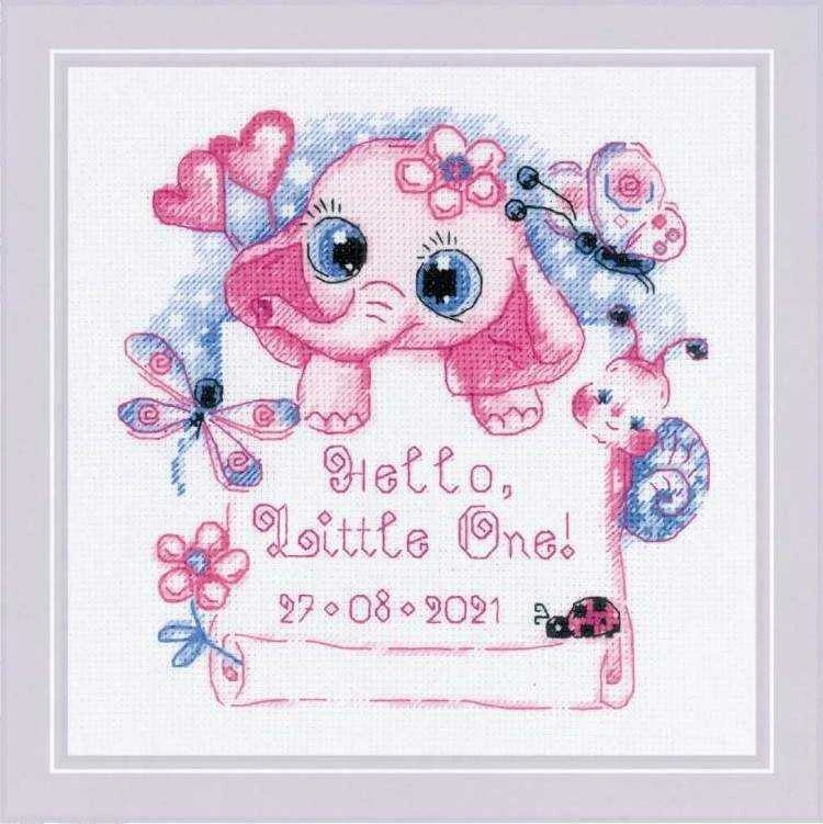 Hello, Little One! (for a girl) siuvinėjimo rinkinys iš RIOLIS Nr.: 1934