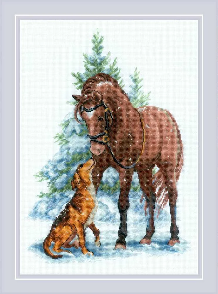 Riolis Kryželio siūlų rinkinys "Hey Buddy!" 21x30 SR2159