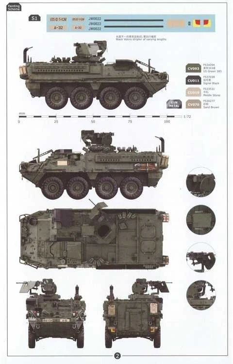 3R Model Stryker M1127 RV 2in1 1/72 plastikinis surinkimo rinkinys