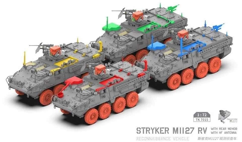 3R Model Stryker M1127 RV 2in1 1/72 plastikinis surinkimo rinkinys