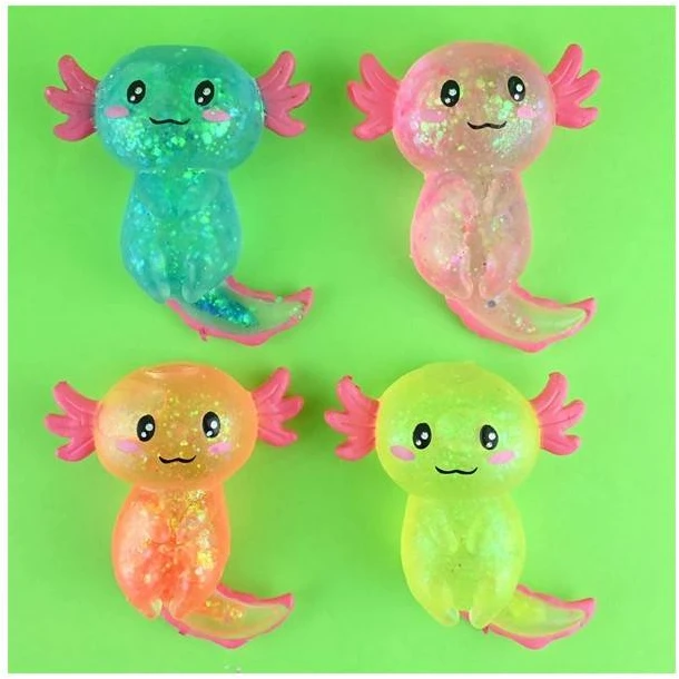 Hobilt Aksolotlis gniuždomas žaislas 12 cm – antistresinis sensorinis squishy vaikams 3+