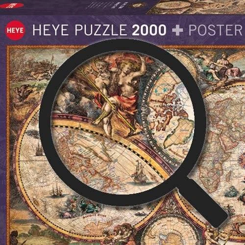 Hobilt Dėlionė Antikinis pasaulio žemėlapis, 2000 detalių