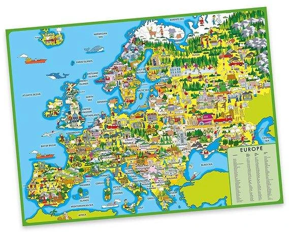 Hobilt Dėlionė „Nuostabi Europa“, 250 detalių, kartoniniame vamzdelyje