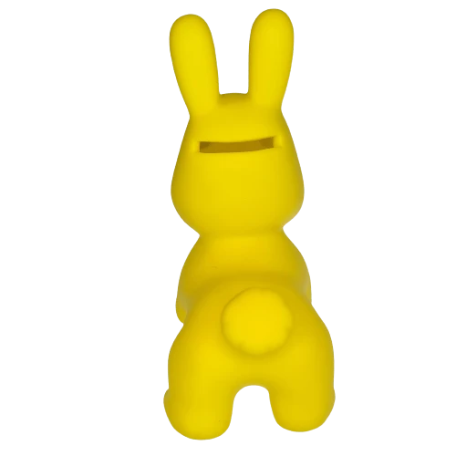 Hobilt Geltona zuikio taupyklė „Jumpy“ – smagi dovana vaikams, 14 cm