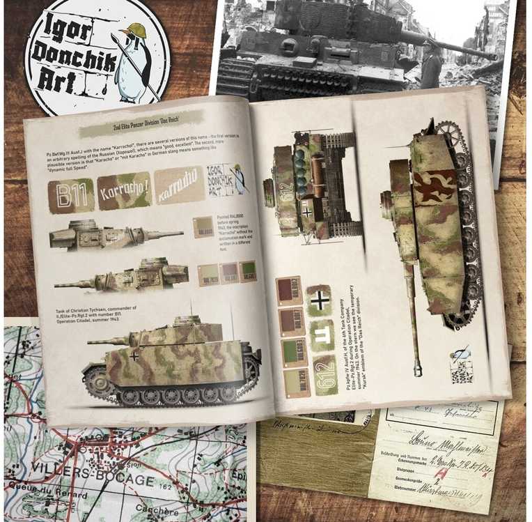 Hobilt Igor Donchik: Panzer kamufliažas Vol. 2 – Vermachto raštai WW2 (EN knyga)