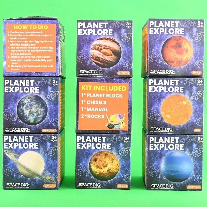 Hobilt Kasinėjimo rinkinys Planeta – iškask brangakmenį, 6 cm, 3+