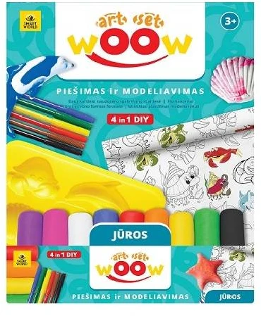Hobilt Kūrybinis rinkinys WOW 4 in 1 Jūros gyvūnai /KD