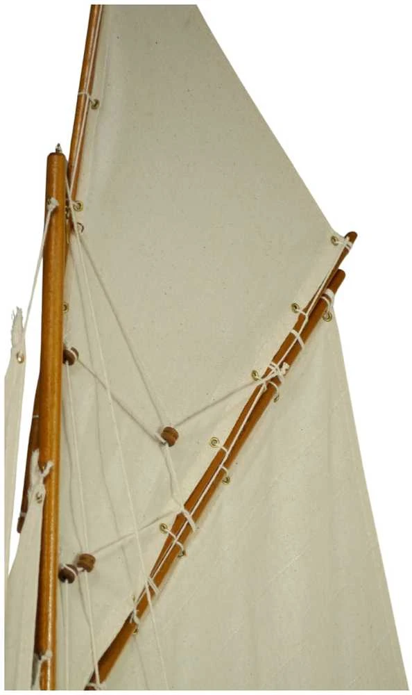 Hobilt Legendinės burinės jachtos „Columbia“ modelis 104 cm – medinis, drobės burės