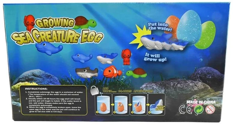 Hobilt Magiškas augantis jūros gyvūnas kiaušinyje 11 cm – vaikams nuo 3 m.