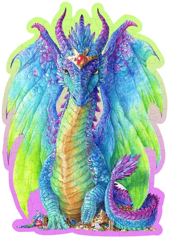 Hobilt Medinė dėlionė Woodencity Magnificent Dragon, 150 dalių