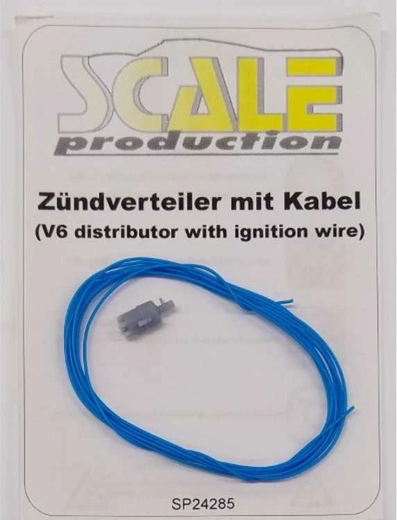 Mėlynas V6 žvaklaidis su paskirstytoju Scale Production 24285B