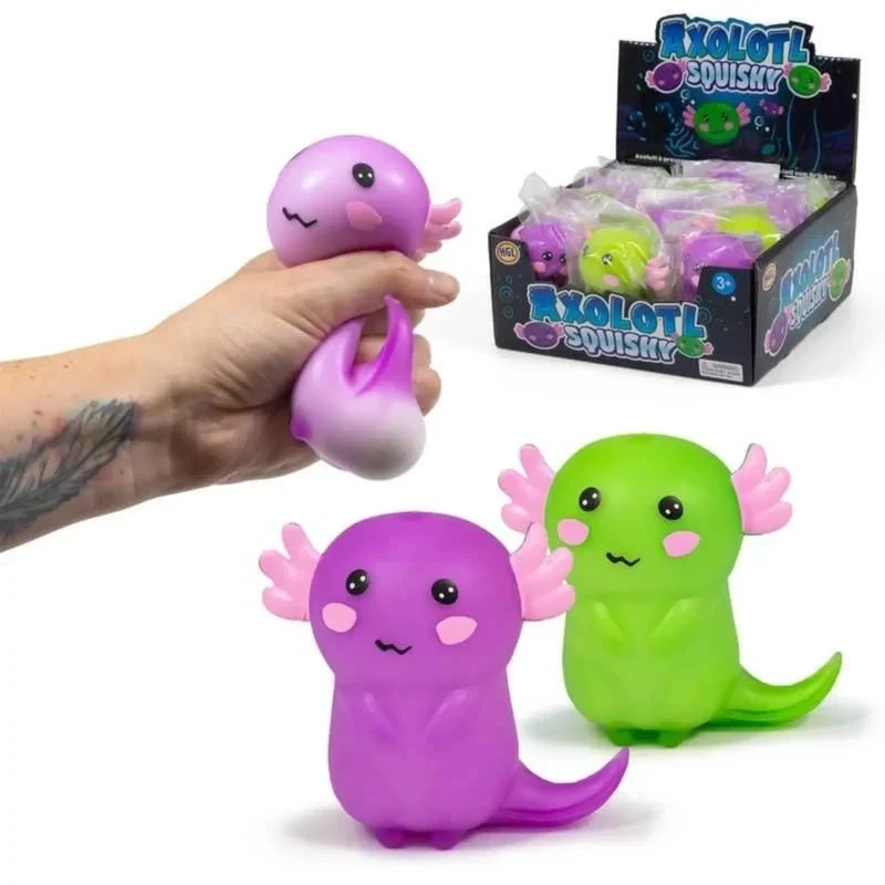 Hobilt Minkštas antistresinis žaislas aksolotlis squishy, 12 cm