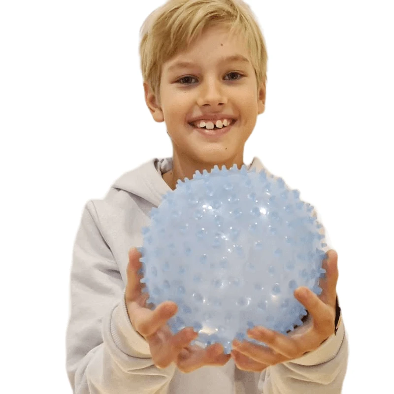 Hobilt Minkštas dygliuotas sensorinis kamuoliukas 15 cm vaikams 3+