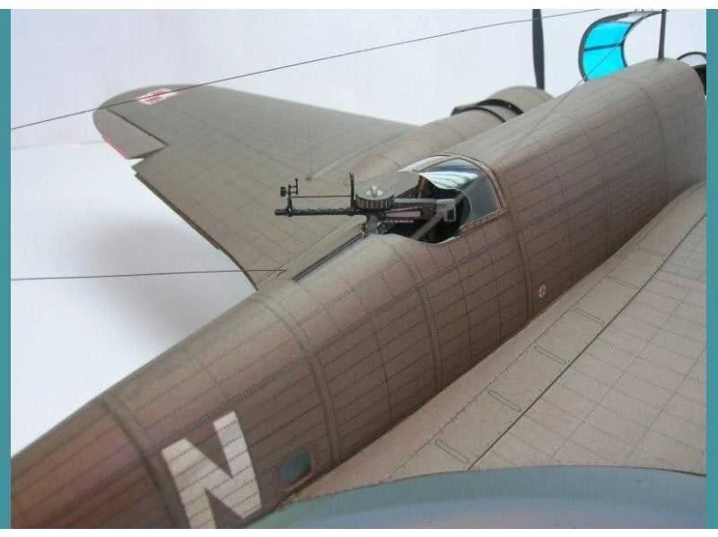 PZL P.37B Łoś popierinis lėktuvo modelis 1:33, Fly Model (FMG-046)