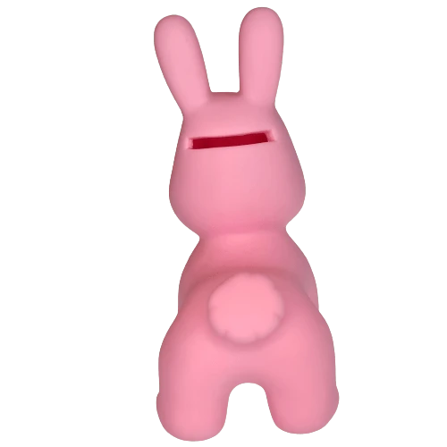 Hobilt Rožinė zuikio taupyklė vaikams „Jumpy“ – žavinga dovana 14 cm