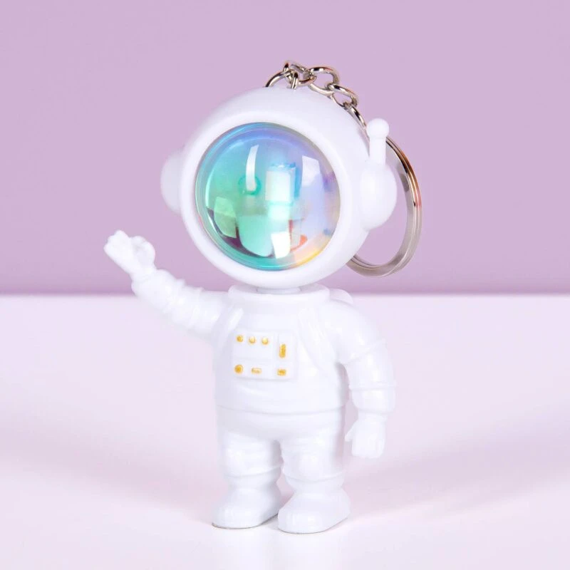 Hobilt Šviečiantis astronauto raktų pakabukas, 7 cm