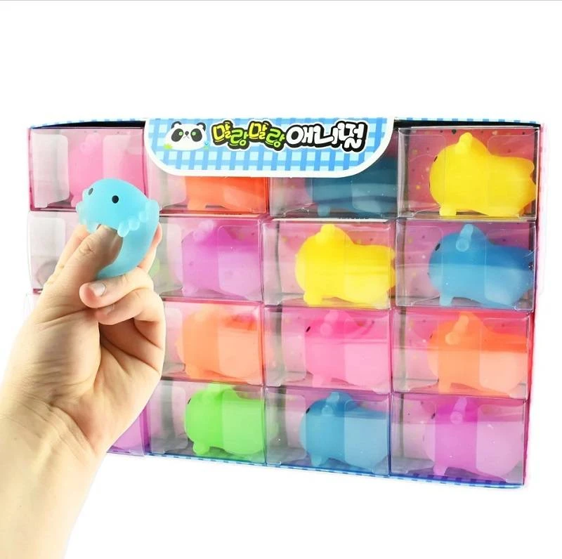 Hobilt Šviečiantis tamsoje aksolotlis squishy 5 cm antistresinis žaislas
