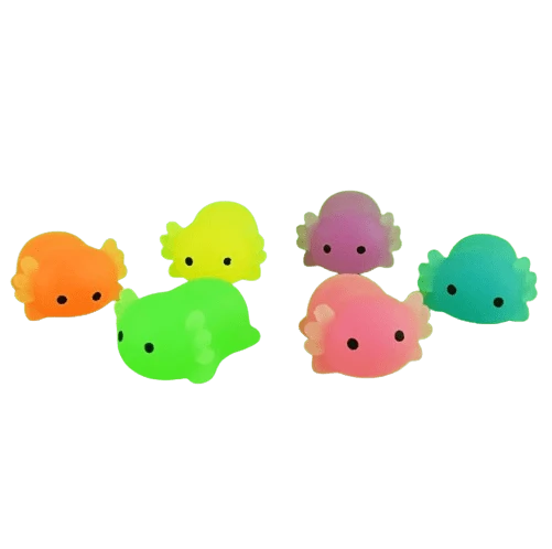 Hobilt Šviečiantis tamsoje aksolotlis squishy 5 cm antistresinis žaislas
