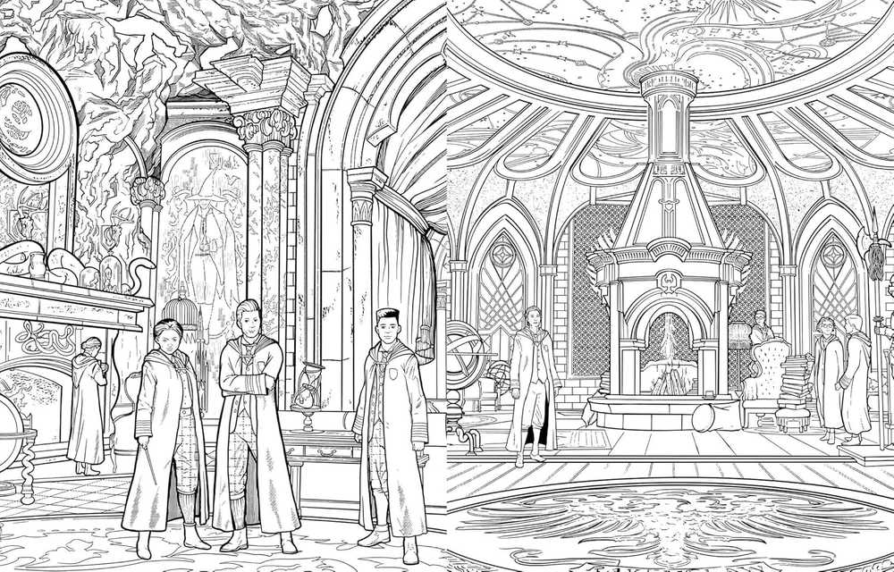 Insight Editions Spalvinimo Knyga - Hogwarts Legacy Oficialus Spalvinimo Knyga 60 Puslapių 21.7x27.5 cm