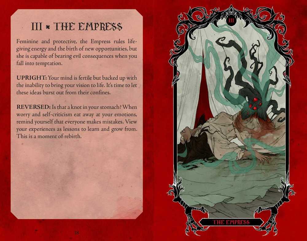 KNYGA Horror Taro Kortos Ir Vadovas Insight Editions