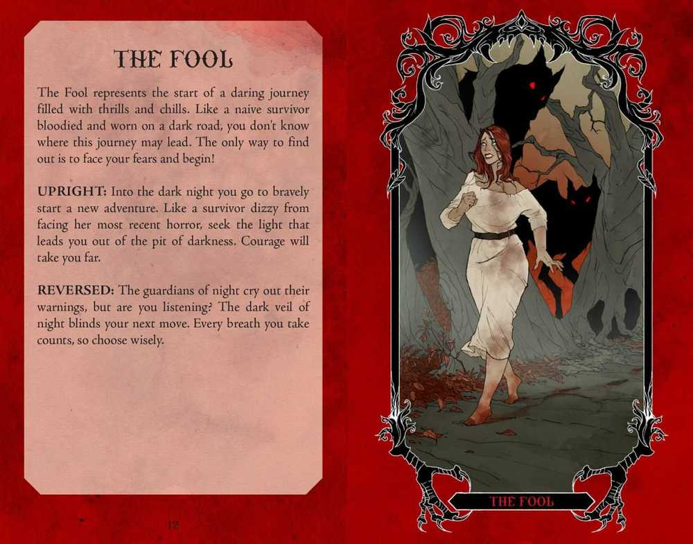 KNYGA Horror Taro Kortos Ir Vadovas Insight Editions