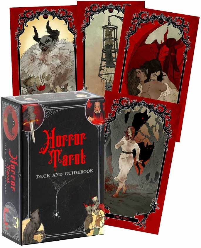 KNYGA Horror Taro Kortos Ir Vadovas Insight Editions
