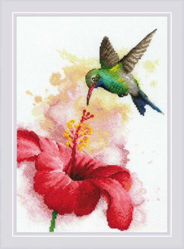 Riolis Kryželiu siuvinėjimo rinkinys "Kolibris" 21x30 SR2178