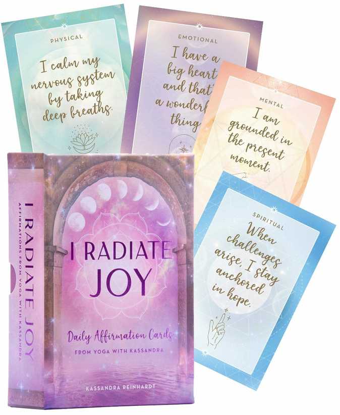 KNYGA I Radiate Joy Daily Affirmation kortos Insight Editions