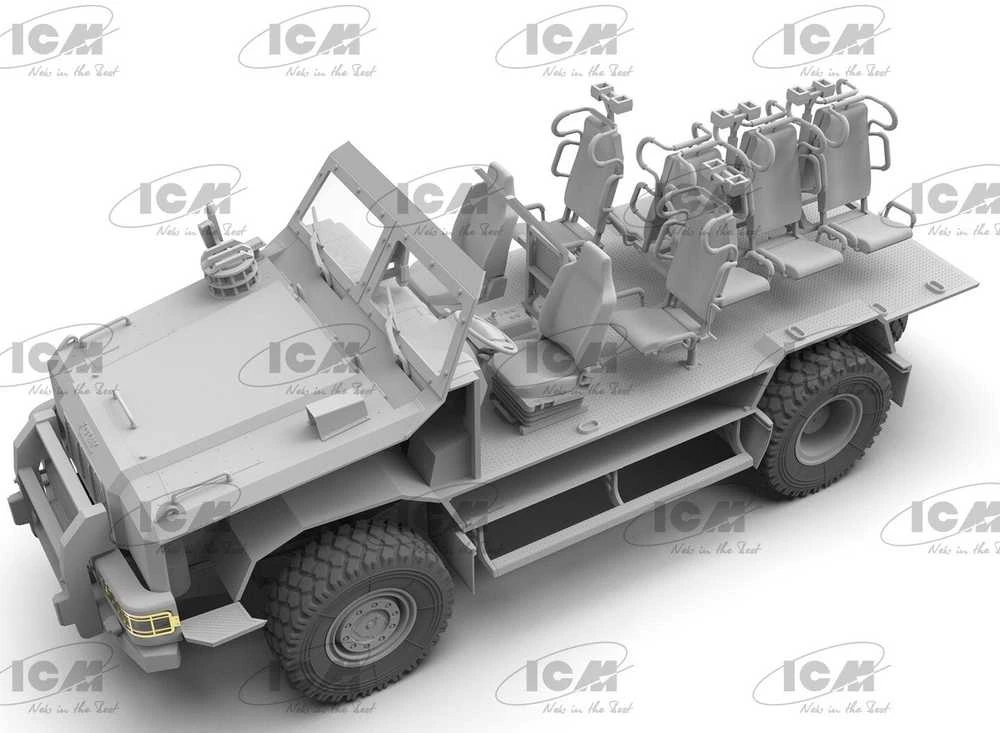 ICM Kozak-001 Ukrainos nacionalinė gvardija 1/35 modelio rinkinys 35015