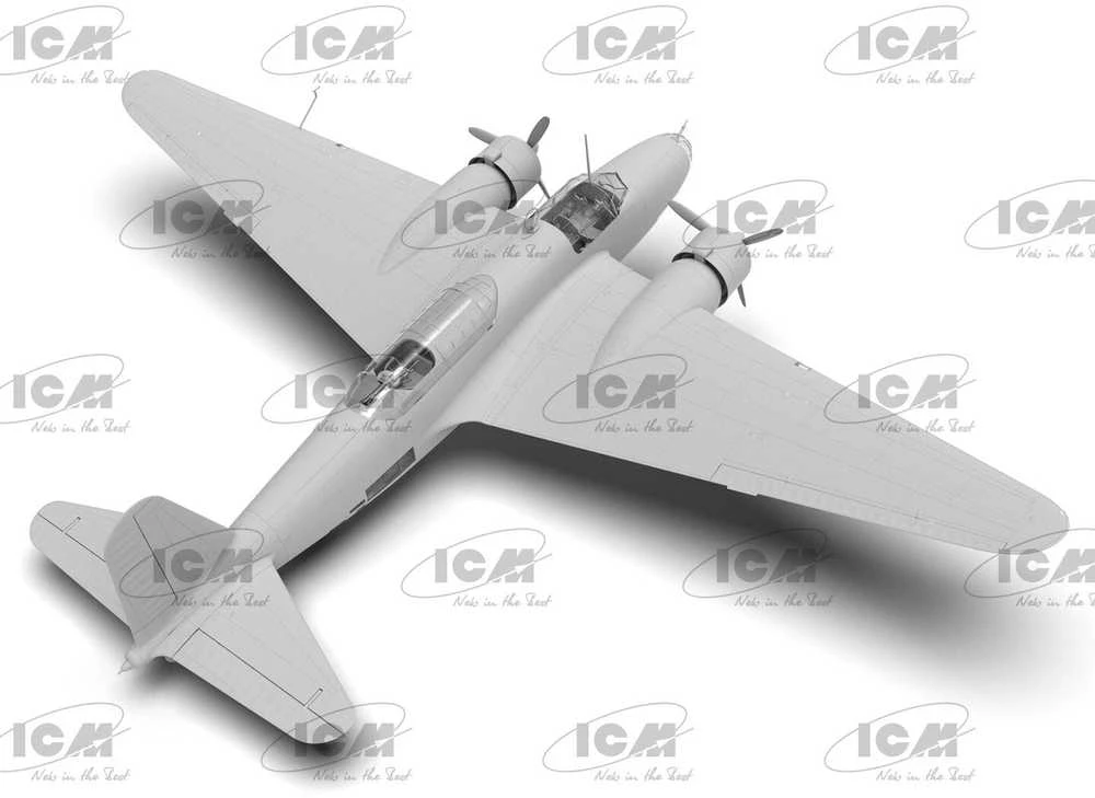 ICM Mitsubishi Ki-21-Ib Sally japonų sunkus bombonešis 1/48 modelis