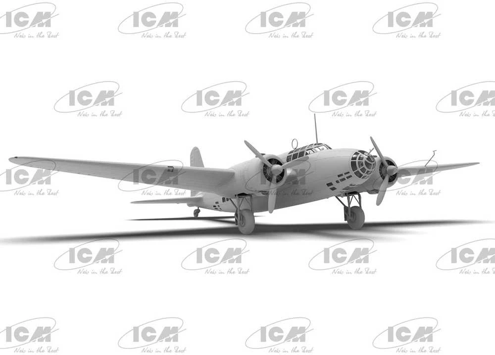 ICM Mitsubishi Ki-21-Ib Sally japonų sunkus bombonešis 1/48 modelis