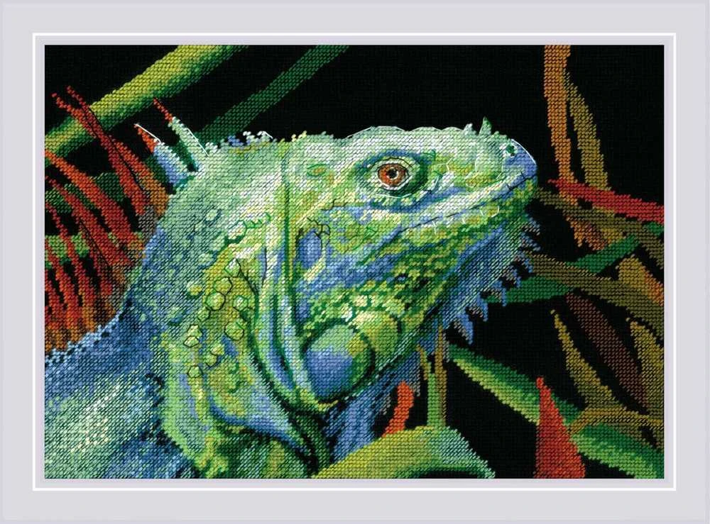 Riolis Siuvinėjimo kryželiu rinkinys "Iguana" 30x21 SR2192