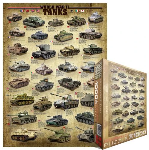 II pasaulinio karo tankų dėlionė 1000 detalių, Eurographics 8+