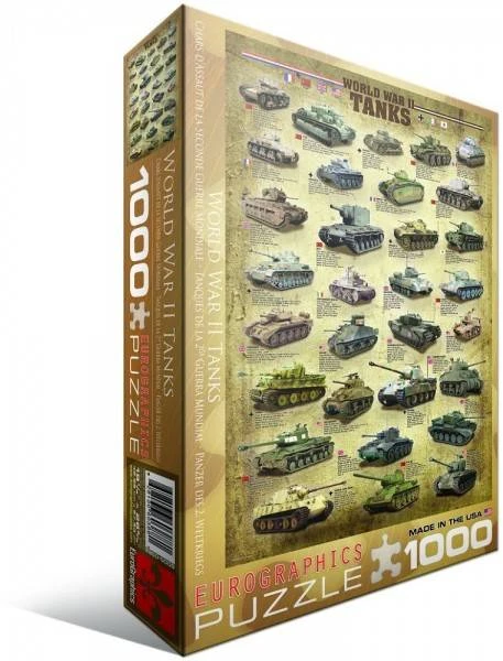 II pasaulinio karo tankų dėlionė 1000 detalių, Eurographics 8+