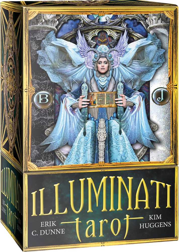 Lo Scarabeo Illuminati taro kortos – naujas leidimas, auksuotos briaunos, knygelė
