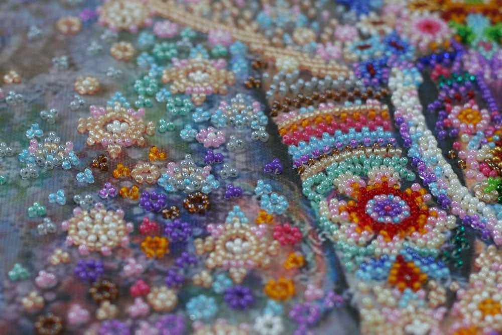 Indijos stebuklas – didelis karoliukų siuvinėjimo rinkinys Abris Art