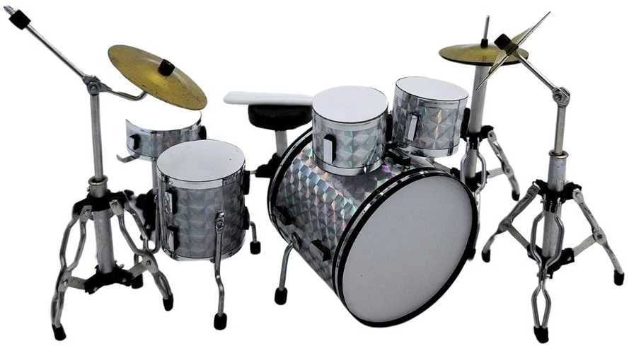 Indominiguitars Mini dekoratyviniai būgnai – kolekcinė dovana būgnininkui, 10 cm
