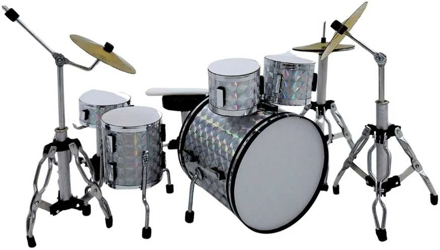 Indominiguitars Mini dekoratyviniai būgnai – kolekcinė dovana būgnininkui, 10 cm