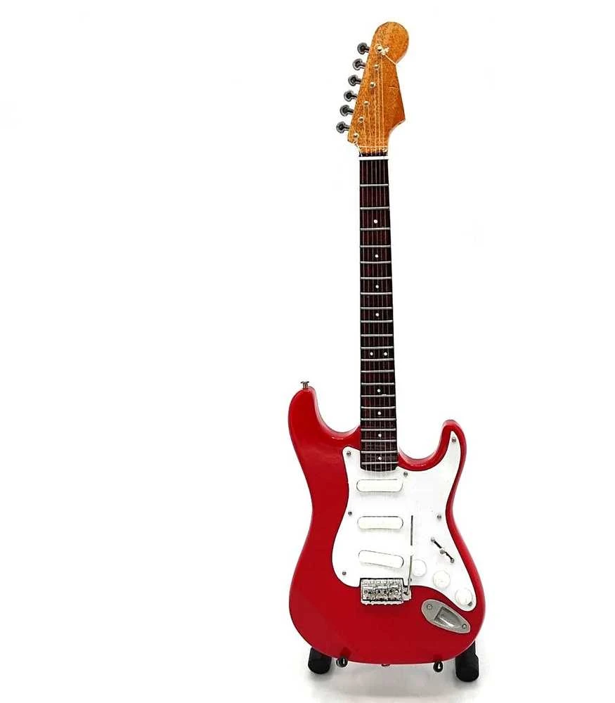 Indominiguitars Mini gitara Dire Straits Mark Knopfler, rankų darbo, mahagonas, kolekcinė dovana