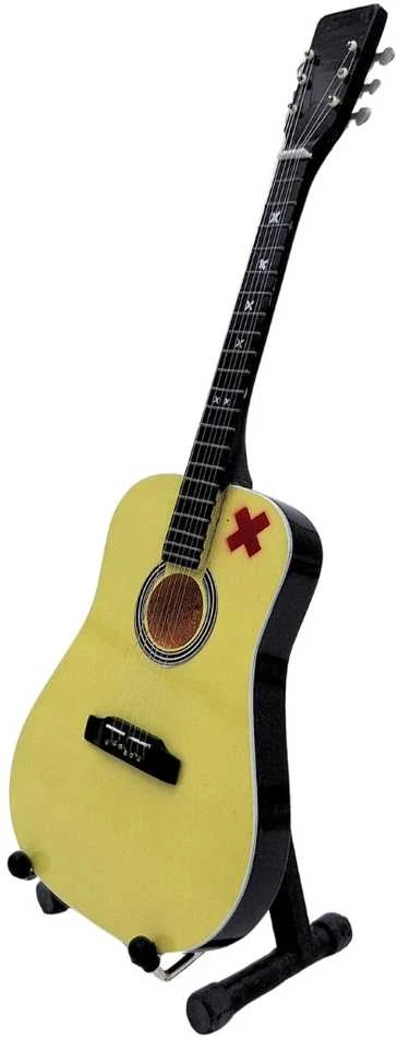 Indominiguitars Kolekcinė mini gitara Ed Sheeran stiliaus, mahagonas, 27,5 cm