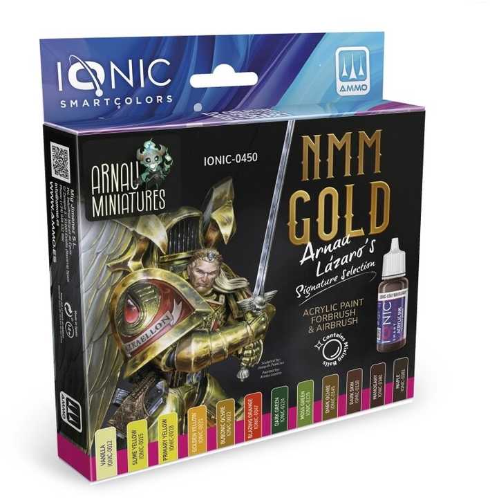 Ionic Smart Colors IONIC akrilinių dažų rinkinys NMM auksui – Arnau Lázaro (0450)