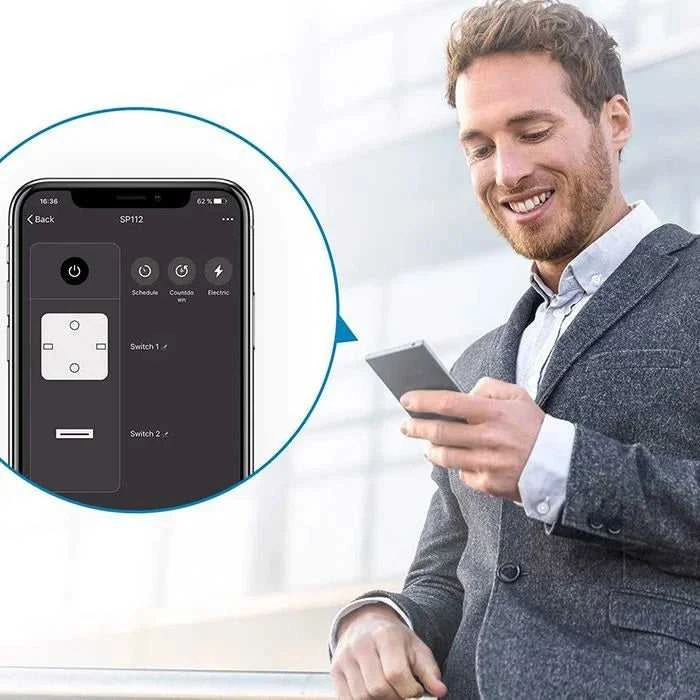 Išmani rozetė valdoma WiFi Gosund SP112 2xUSB 16A Tuya