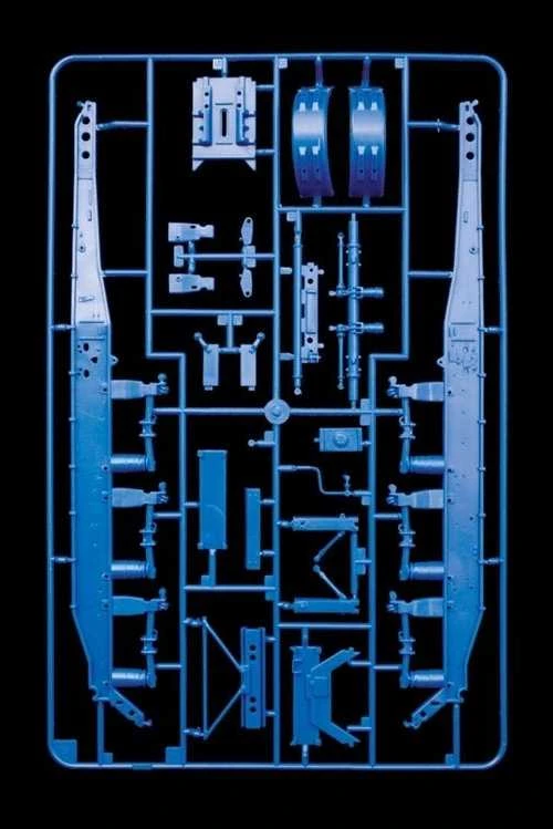 Italeri 1/24 savivarčio priekabos plastikinis surenkamas modelis