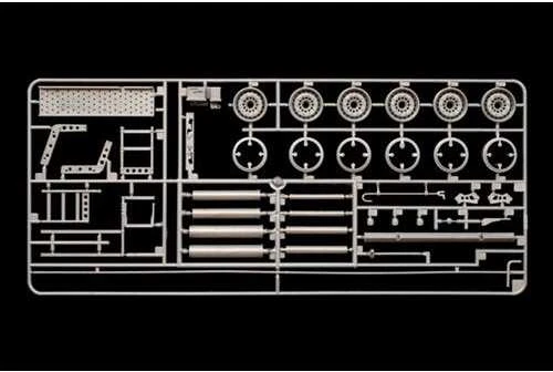 Italeri 1/24 savivarčio priekabos plastikinis surenkamas modelis